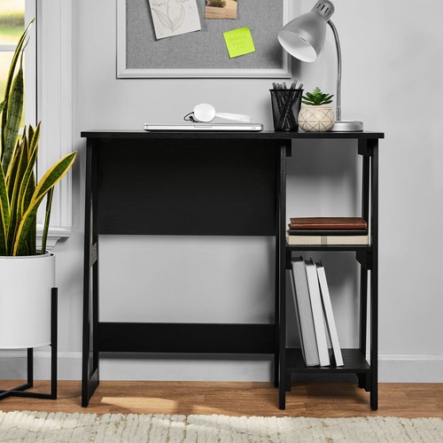 Desk with open - 2, shelves,